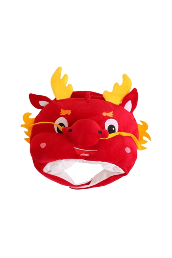 Dragon Hat Adults Kids Novelty Cap Party Dress up Decoration Costume Accessories Red