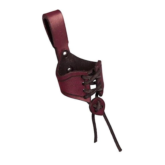 FVDPWYE Drinking Mug Case Ox Cup Sleeve Belt Holder Tankard Pocket with Strap Medieval Red