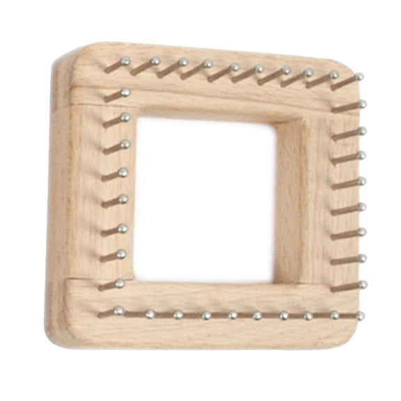 FVDPWYE Durable Knitting Loom Handcrafts Wood Board Weaving DIY Needlework Crochet Tools 10x10cm