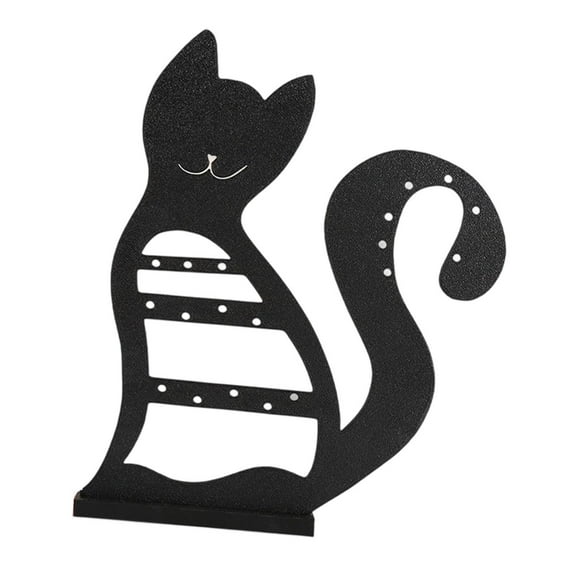 FVDPWYE Earring Holder Organizer Jewelry Organizer Jewelry Rack Earring Display for Desk Black