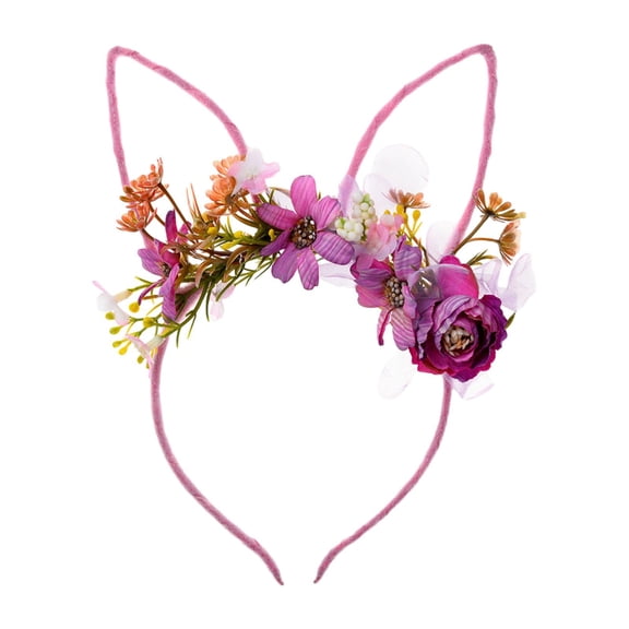 FVDPWYE Easter Bunny Ears Headband Ears Headband Headdress for Kids Adults Hair Hoop for Pink and Purple
