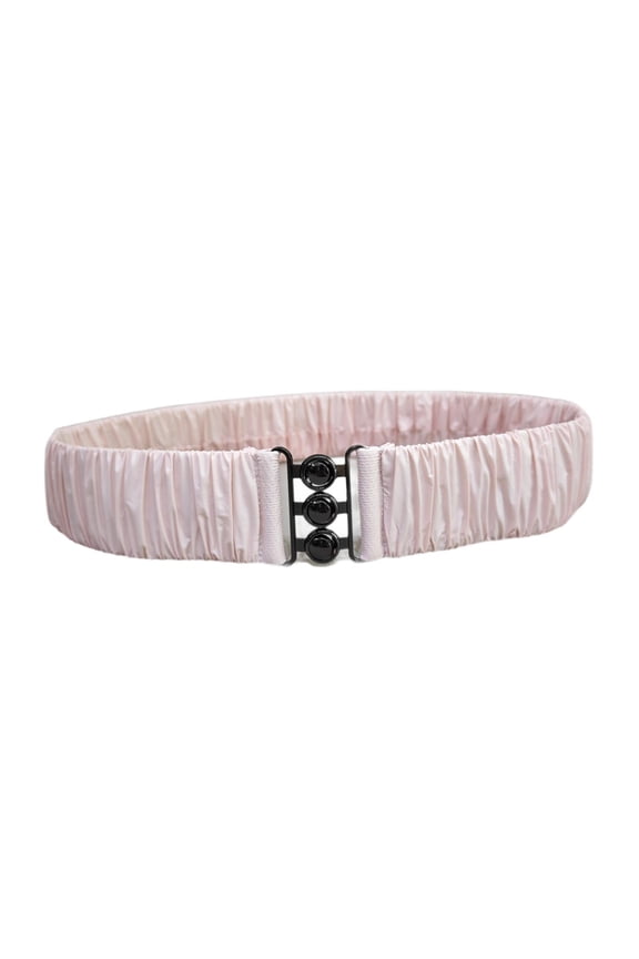 Elastic Waist Belt Elegant Cinch Band Trimmer for Sweater Puffer Coat Jacket Pink