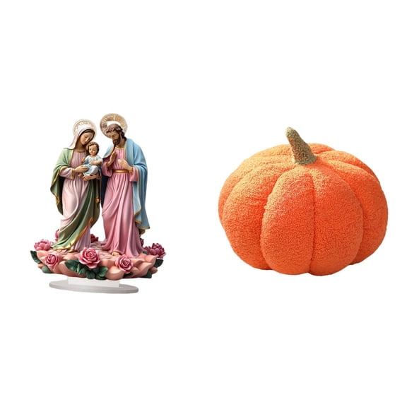 FVDPWYE Enchanting Acrylic Pumpkin Plush Decor DIY Tabletop Ornament for Holiday Home Fireplace and Bedroom Sofa Cushion Gift Idea