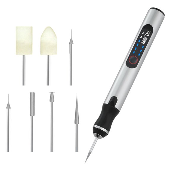 FVDPWYE Engraving Pen Grinding Pen Professional USB Rechargeable with 7 Bits Etching Pen