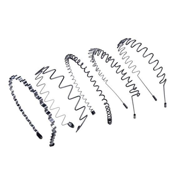 FVDPWYE Fashion Hair Headband Mixed Styles Spring Wave Style Hoop Band Ordinary Headwear 5pcs