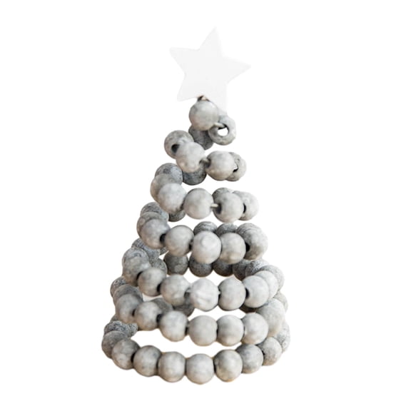 FVDPWYE Festival Party Xmas Tree Handmade Wood Trees Mini Wooden Tabletop Christmas Tree Gray