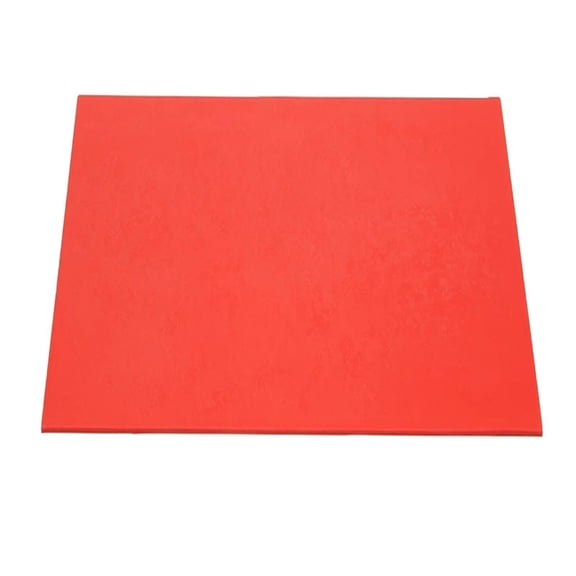 FVDPWYE Flexible Heat Resistant Silicone Rubber Sheet High Temperature Glossy Finish Red 20x20cm