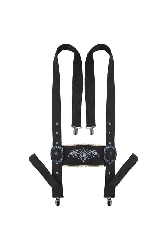 German Festival Cross Back Suspenders Accessories Lightweight Cross Strap Design