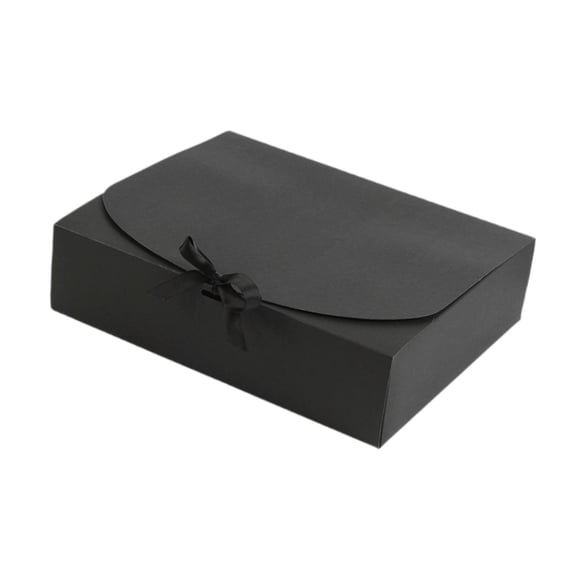 FVDPWYE Gift Box with Lid Bridesmaid Proposal Box Bakery Boxes Party Favor Box Treat Box Black