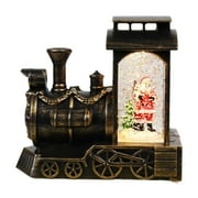 FVDPWYE Glowing Snow Globe Lantern Christmas Crystal Ball Train Statue Indoor Xmas Party Christmas tree Santa