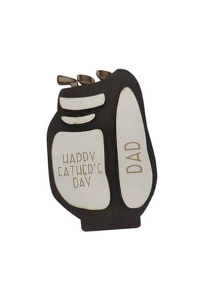 Golf Bag Wallet Father's Day Men Lightweight Portable Compact Gift Organizer for Black