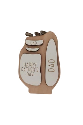Golf Bag Wallet Father's Day Men Lightweight Portable Compact Gift Organizer for Wood Color