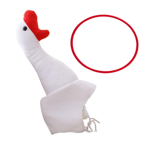 FVDPWYE Goose Hat Birthday Gift Decor Novelty Headwear for Halloween Performance Holiday With 6 Rings