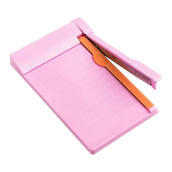 FVDPWYE Guillotine Trimmer 3 Sheet Capacity Paper Cutter for Office Film Craft Paper Pink