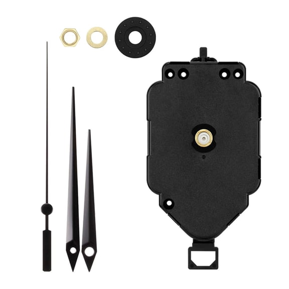 FVDPWYE HR1688 DIY Pendulum Clock Movement with 3 Black Hands 23mm Shaft Length 14.6mm