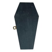 FVDPWYE Halloween Coffin Decorations Gothic Mini Hinged Casket for Halloween Parties Black