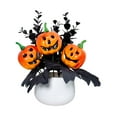thumbnail image 1 of FVDPWYE Halloween Pumpkin Centerpiece, Artificial Potted Plant, Halloween Decoration for Orange, 1 of 9