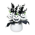 thumbnail image 1 of FVDPWYE Halloween Pumpkin Centerpiece, Artificial Potted Plant, Halloween Decoration for White, 1 of 9