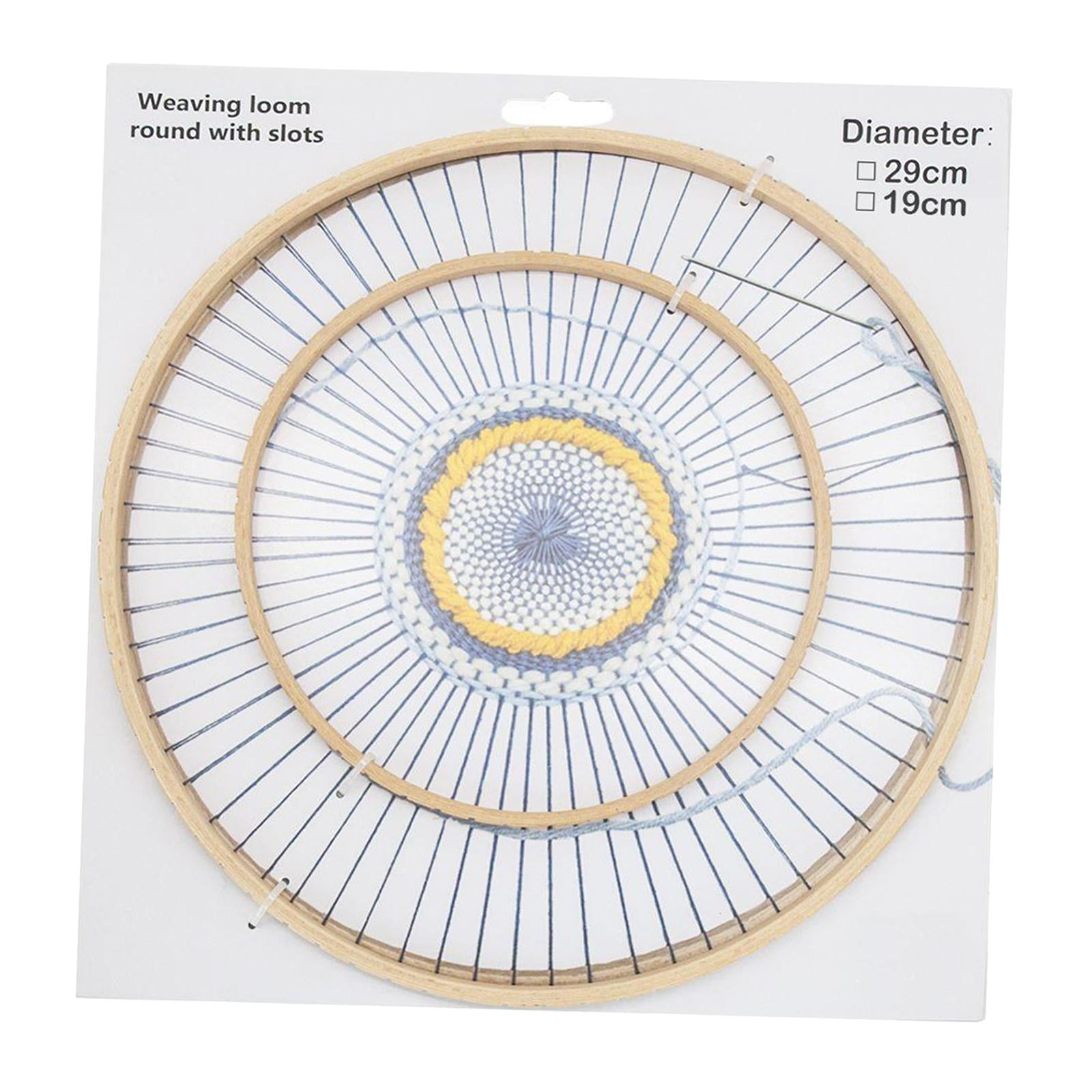 FVDPWYE Handmade Wooden Weaving Machine Round Wooden Loom for Household DIY Home round