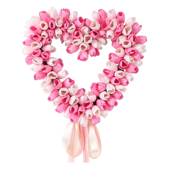 FVDPWYE Heart Shaped Wreath Proposal Door Hanging Wreath for Wall Outdoor Decorating