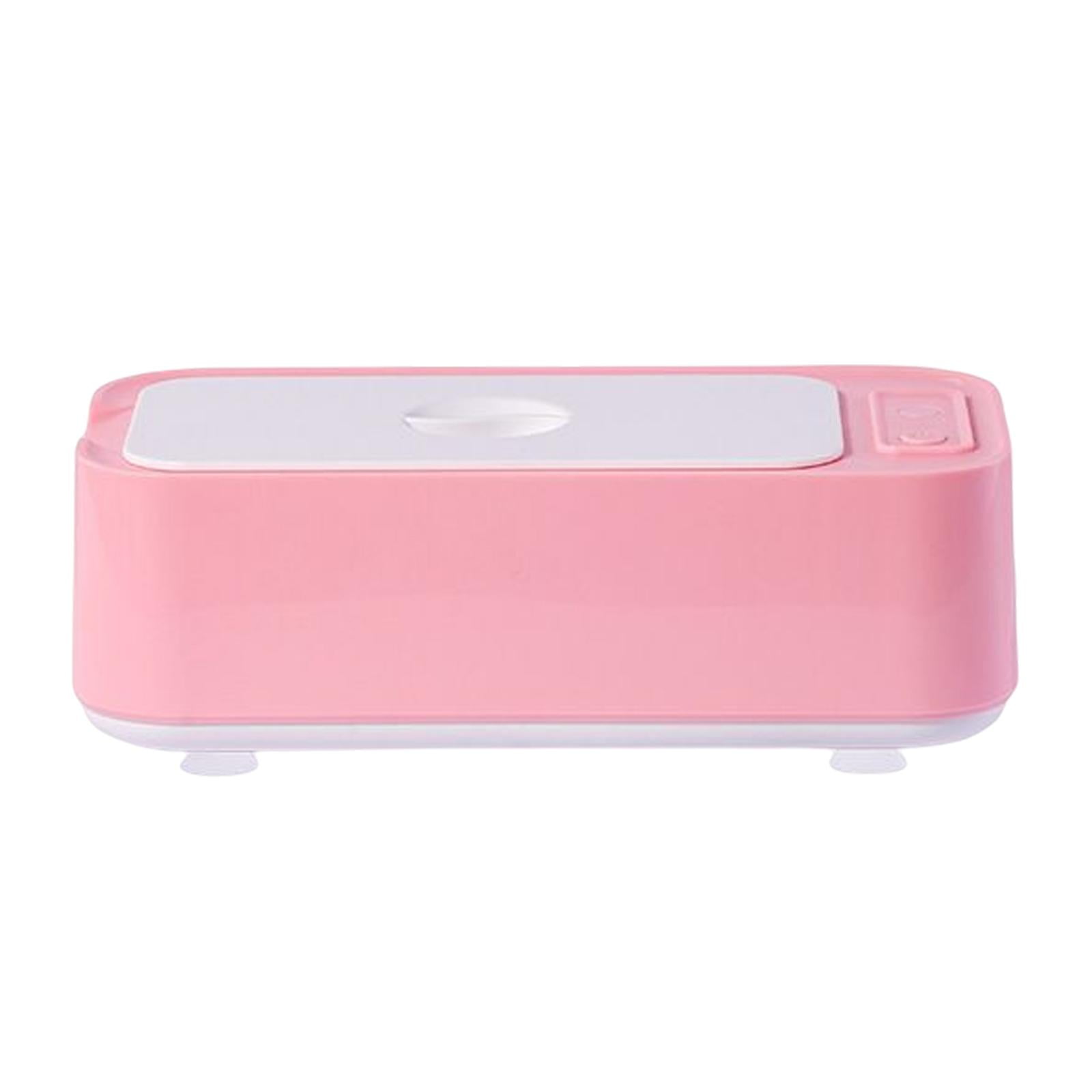 FVDPWYE High Frequency Ultrasonic Jewelry Cleaner Machine White Pink