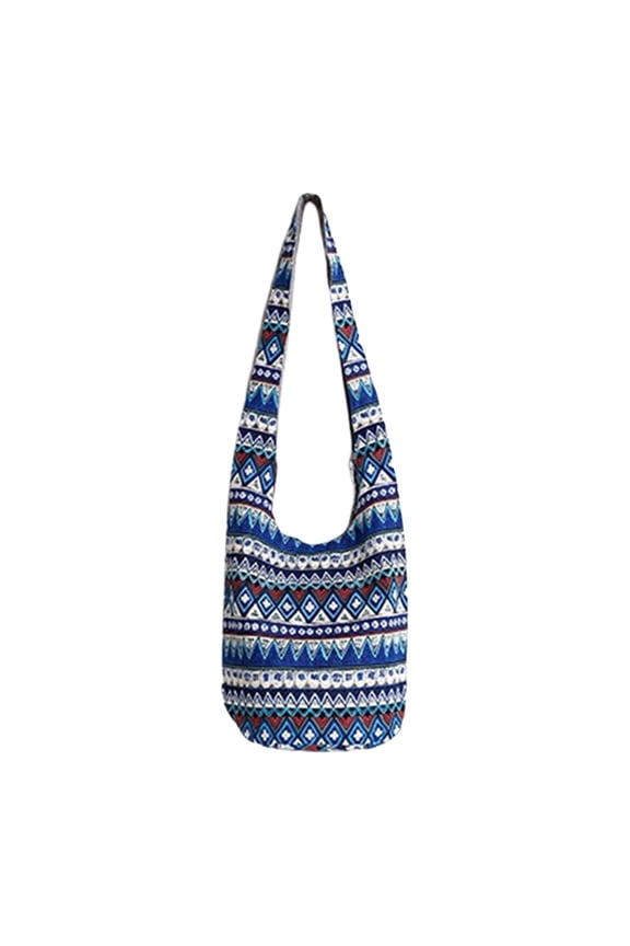 Hobo Purses Shoulder Bag Macrame Bag Blue A-Blue