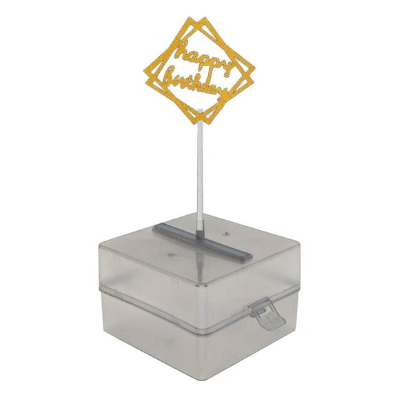 FVDPWYE Homyl Cake Money Pulling Box Birthday Cake Topper for Cake Decor Party Supplies