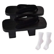 FVDPWYE Japanese Geta Clogs for Men and Women, Versatile Footwear for Indoor and Outdoor 40