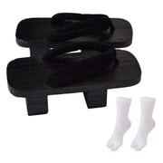 FVDPWYE Japanese Geta Clogs for Men and Women, Versatile Footwear for Indoor and Outdoor 44