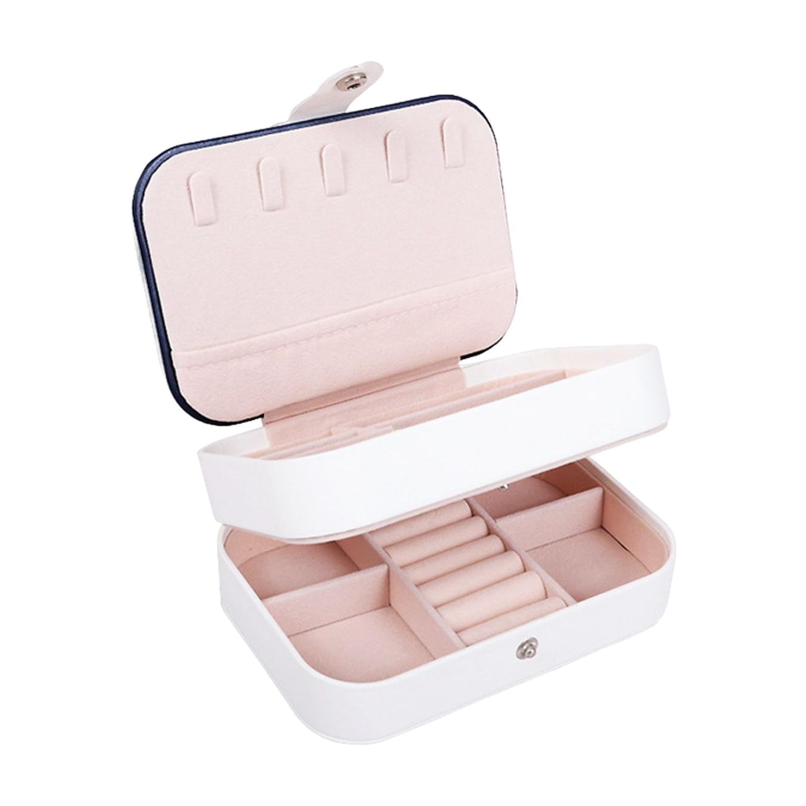 FVDPWYE Jewelry Box Large Capacity Storage Box for Jewelry Storage Necklace Girls Women White