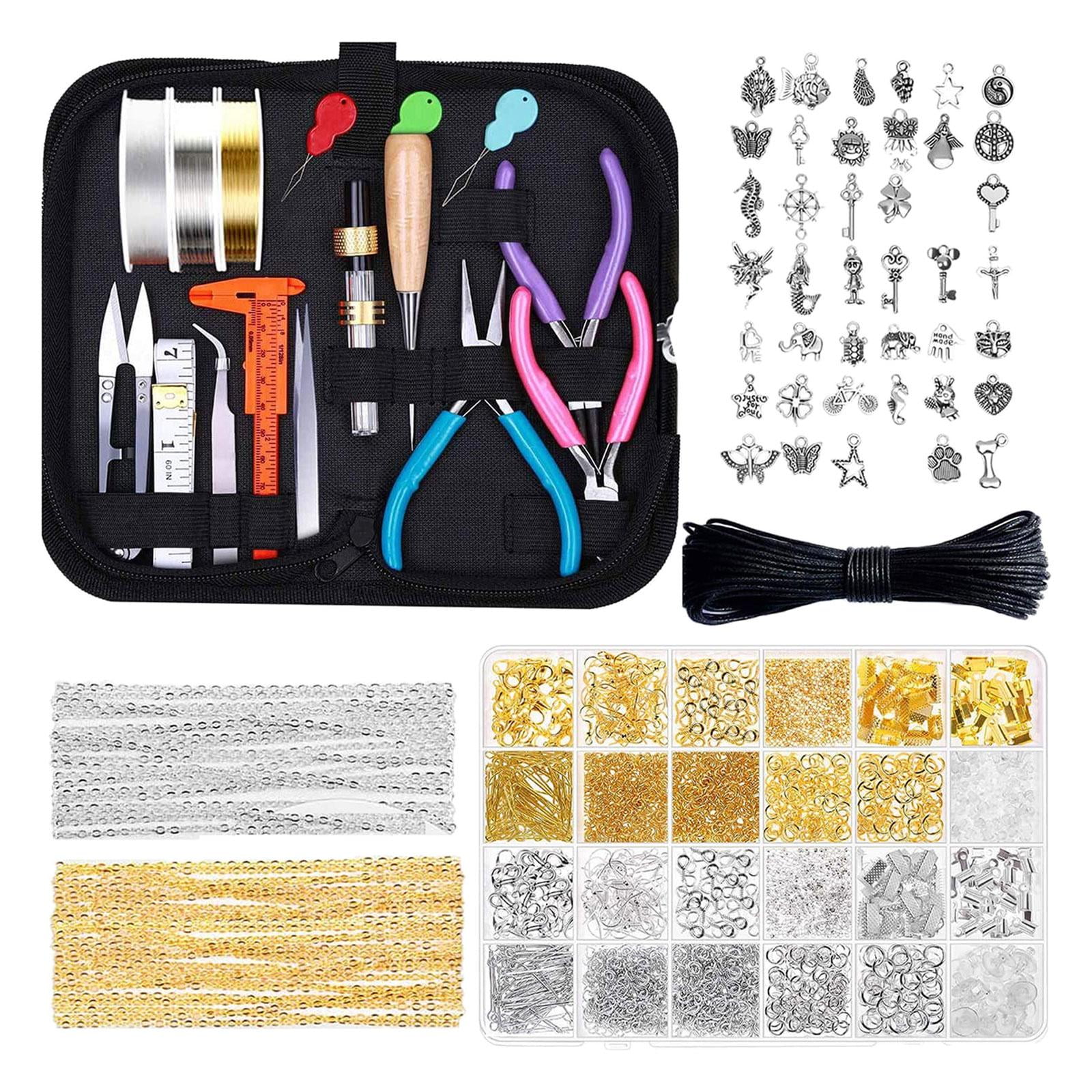 FVDPWYE Jewelry Making Kit Adults Jewelry Findings Craft Women DIY Jewelry Wires Beading