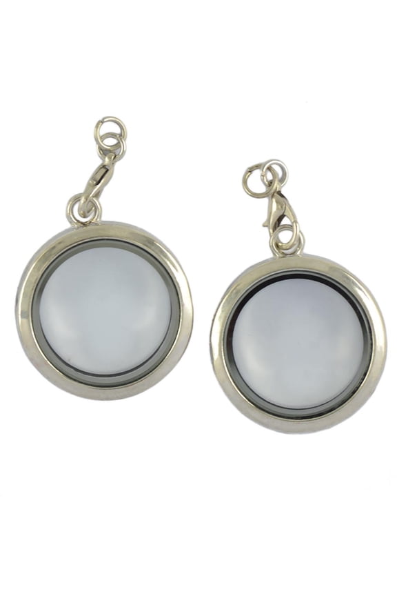Jewelry Metal Smooth Floating Charms Locket Locket Pendant Necklace Women Men