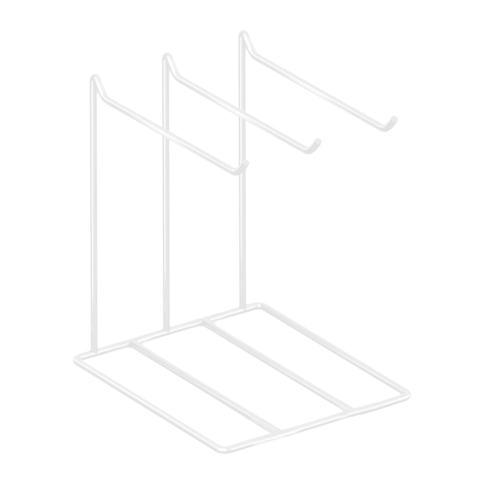 FVDPWYE Jewelry Organizer Earrings Storage Holder Countertop Organization with 3 Hangers White