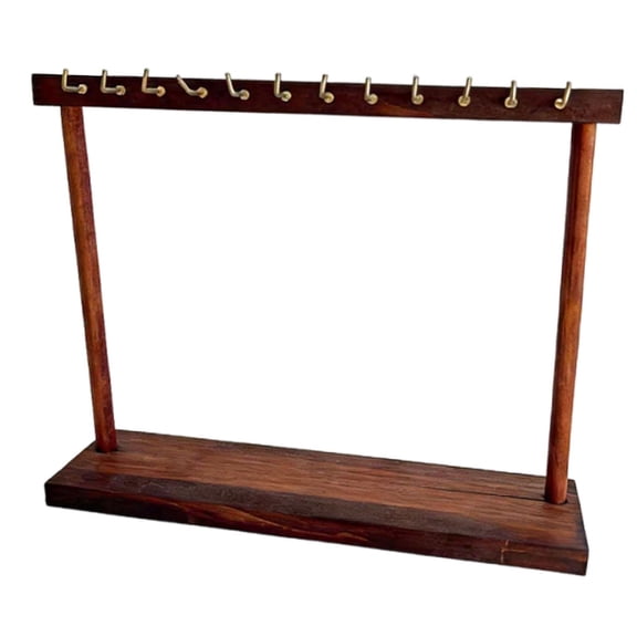 FVDPWYE Jewelry Organizer Stand Decorations Desktop Practical Necklace Holder for Anklet Brown
