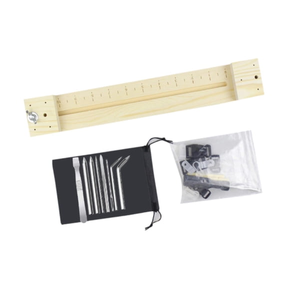 FVDPWYE Jig Bracelet Maker Wooden Paracord Jig Kit Adjustable Length Wood Frame Braiding Long Maker 9 Pins