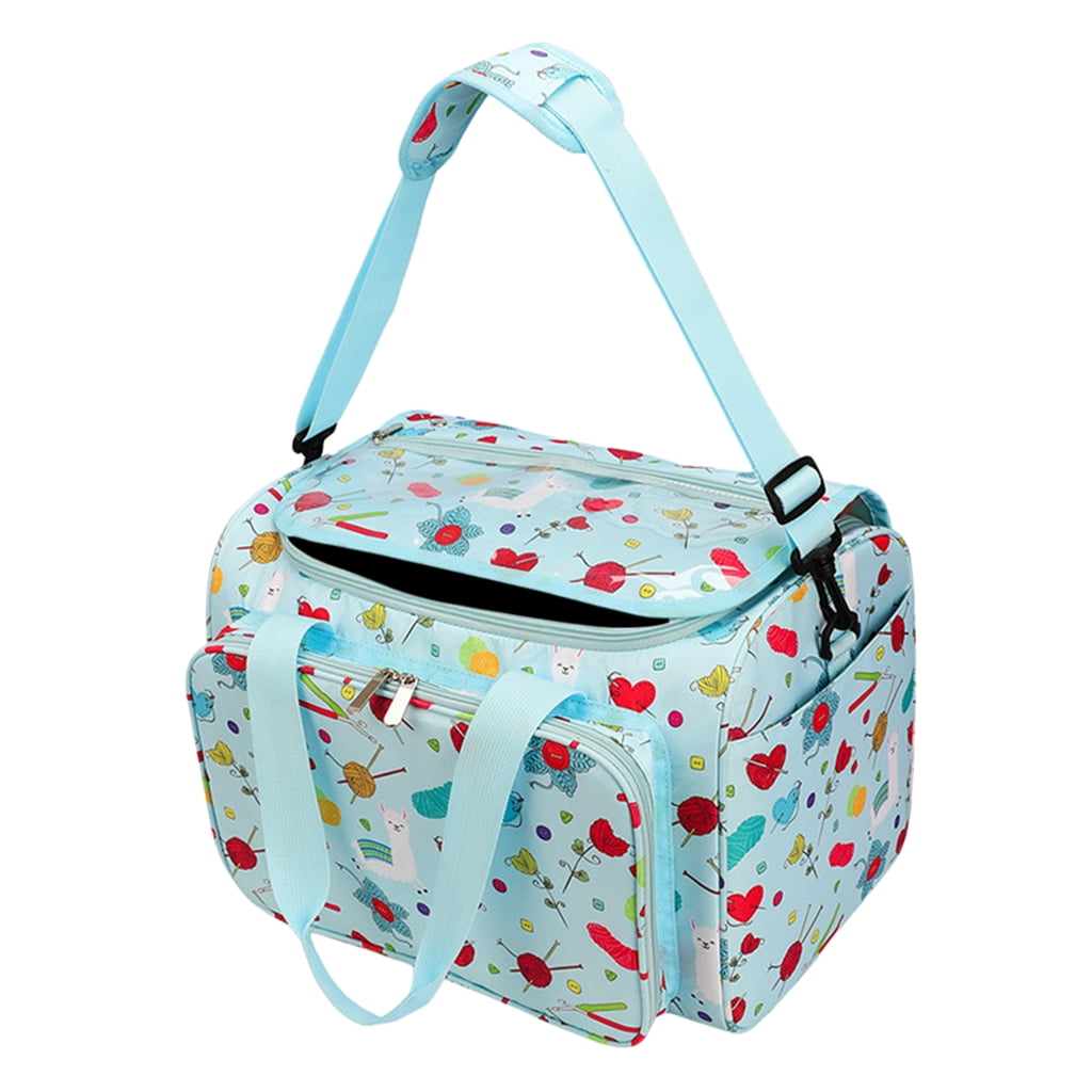 FVDPWYE Knitting Bag Crochet Needles Tote Bag Yarn Wool Crafts Sewing Tools Storage Case Style 2