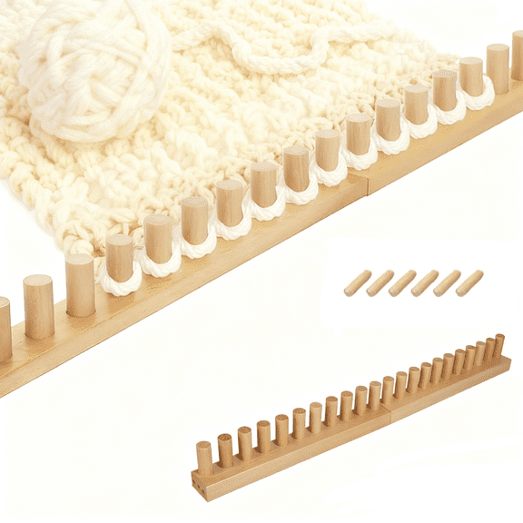 FVDPWYE Knitting Frame Made of [material Not Specified], DIY Weaving, Beginner, Yarn Crafts, Gifts, Stackable for Easy Transport, Thick Knitting Blanket Loom,