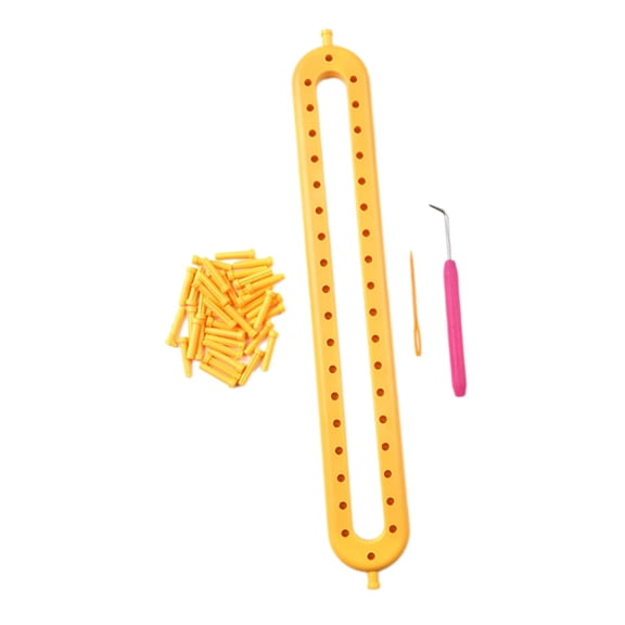 FVDPWYE Knitting Loom Set DIY Machine Adjustable Peg Crochet Loom Handmade Craft Weaving Style B