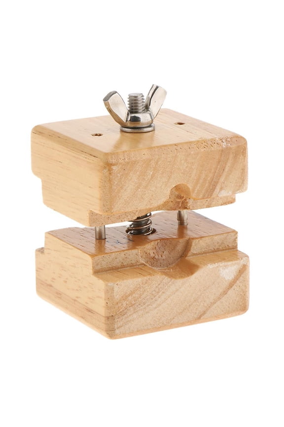 Large Adjustable Wood Watch Case Base Movement Up Holder Clamp Vice Opener Tool