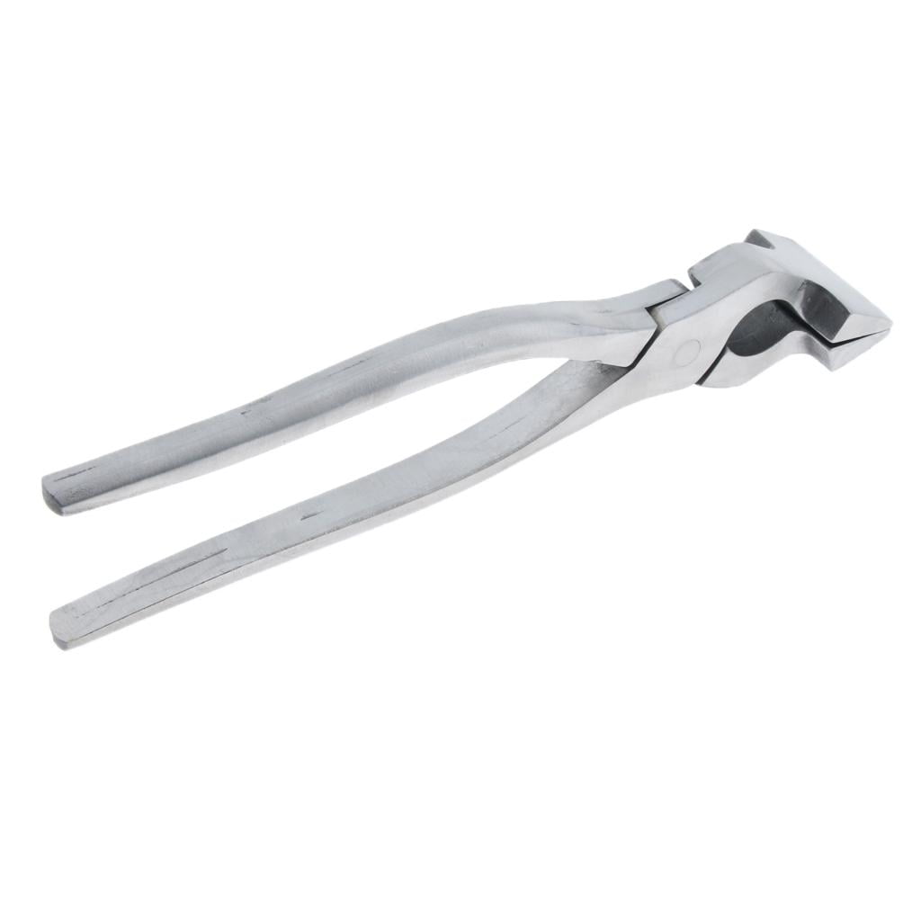 FVDPWYE Leathercraft Tool Leather Flatten Plier Clamp for Bags Straight plier Silver Straight plier