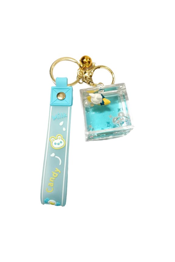 Liquid Quicksand Keychain Accessories Key Accessory Creative Cartoon Keyring for Style E