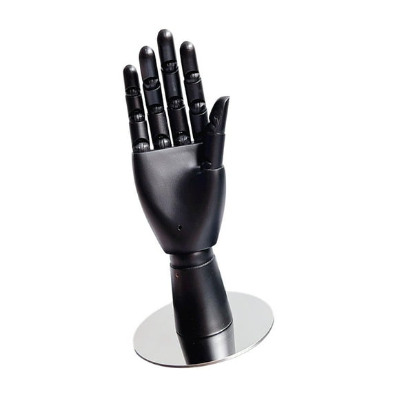 FVDPWYE Manikin Hand Model Multipurpose Right Hand Model Flexible Mannequin Hand Jewelry Black