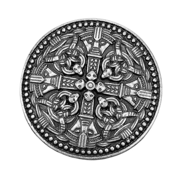 FVDPWYE Medieval Viking Shield Brooches Pin Cloak Shawl Pin Celtic Jewellery 4