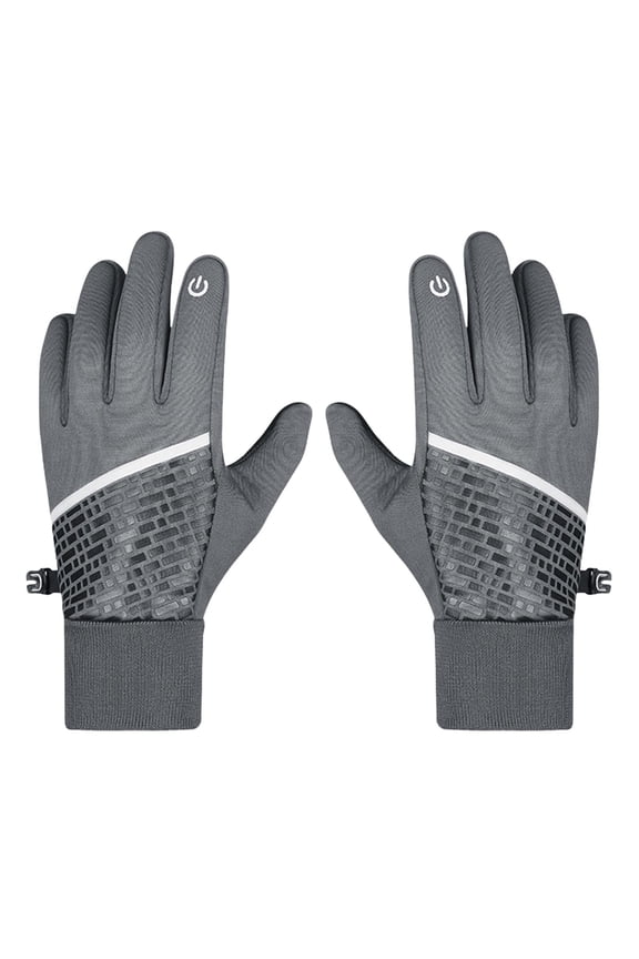 Men Winter Gloves Mittens Fleece Lining Touchscreen Waterproof Windproof Thermal M