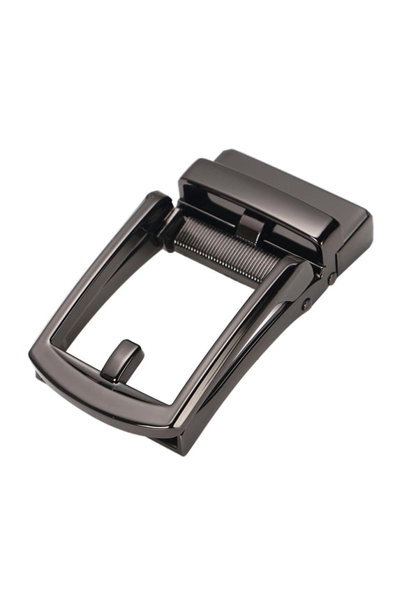 Men's Solid Alloy Buckle Ratchet Leather Buckle Replacement Polished Business Style 3