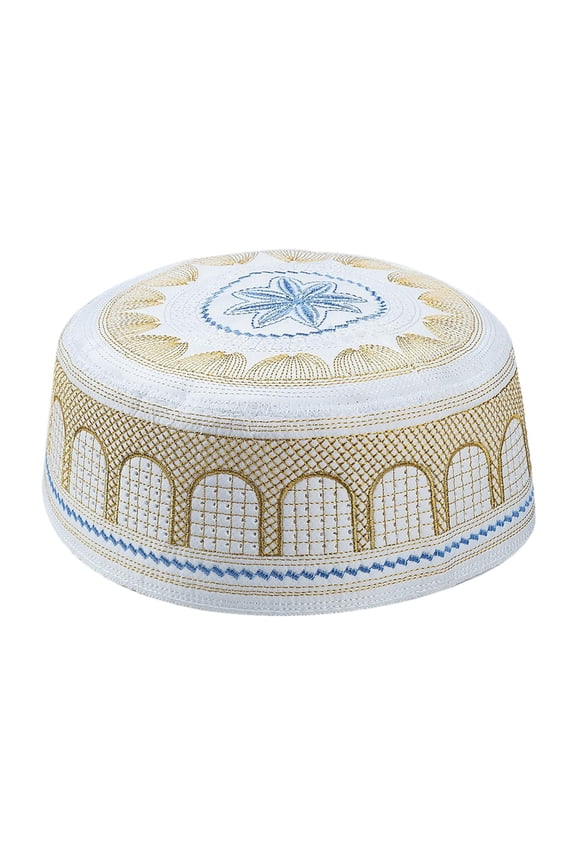 Mens Prayer Hat Skull Embroidery Yellow