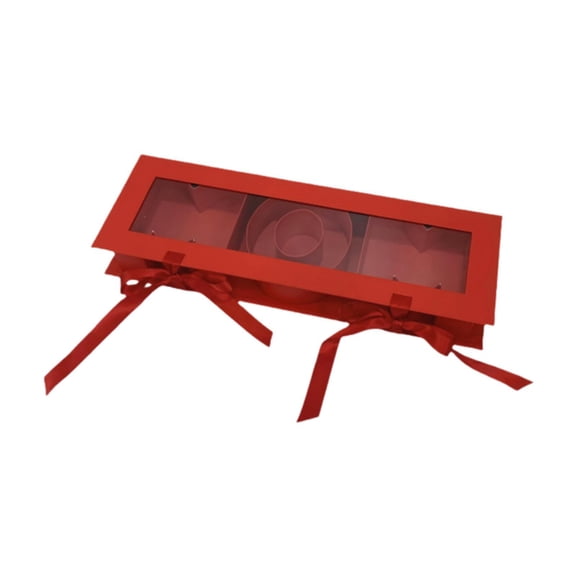FVDPWYE Mom Letter Shaped Empty Flower Box Souvenir Rectangular Elegant Premium Creative Red