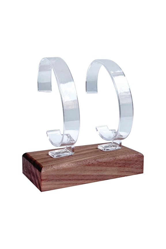 Multipurpose Watch Display Stand Storage Holder Steady Base Double Stable Modern Clear
