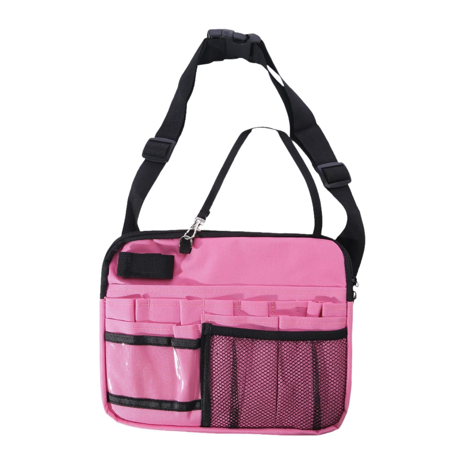 FVDPWYE Nurse Fanny Pack, Multi Compartment Nursing Bag, Waist Bag Lightweight Practical Pink