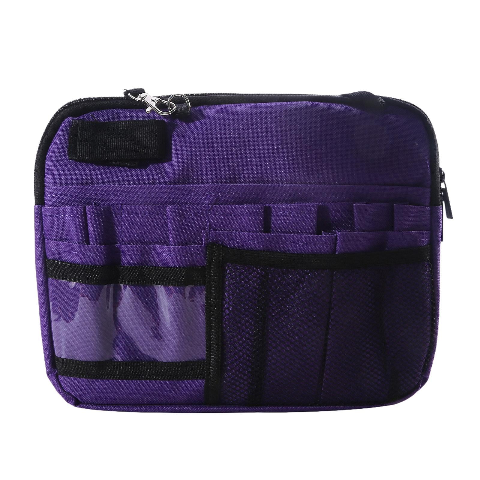 FVDPWYE Nurse Fanny Pack, Multi Compartment Nursing Bag, Waist Bag Lightweight Practical Purple